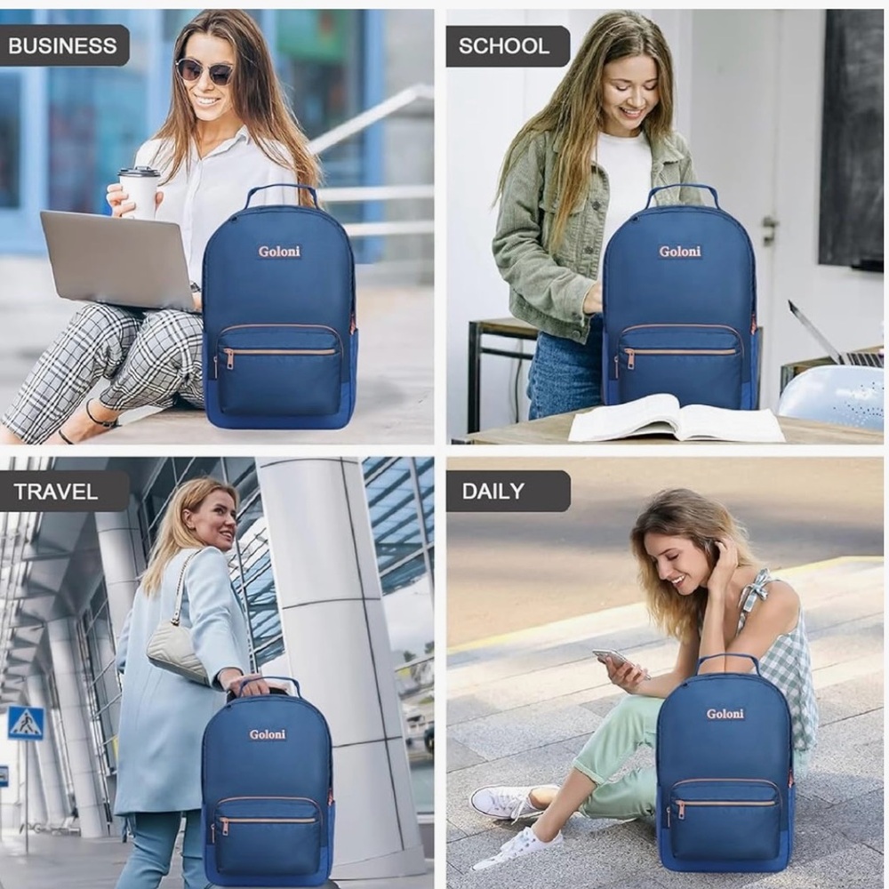 Backpack, Goloni 15.6 Inch Laptop/Backpack - Picture 10 of 11